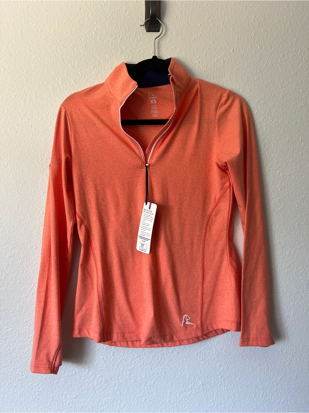 Rhoback Quarter Zip - Orange New